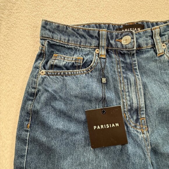 Parisian Distressed Boyfriend Jeans New w/ Tags Womens Size 4 (UK 8) - Picture 4 of 13